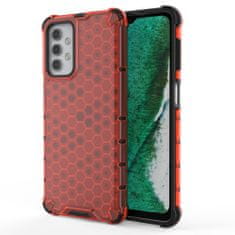 OEM Honeycomb pancéřové pouzdro se silikonovým rámem pro Samsung Galaxy A32 5G red