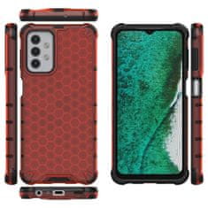 OEM Honeycomb pancéřové pouzdro se silikonovým rámem pro Samsung Galaxy A32 5G red