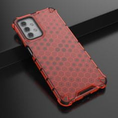 OEM Honeycomb pancéřové pouzdro se silikonovým rámem pro Samsung Galaxy A32 5G red