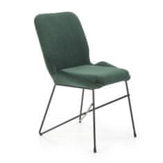 Halmar Jídelní židle K454 - tmavozelená/černá
