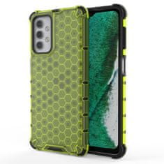 OEM Honeycomb pancéřové pouzdro se silikonovým rámem pro Samsung Galaxy A32 5G green