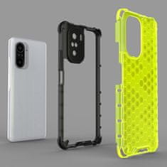 OEM Honeycomb pancéřové pouzdro se silikonovým rámem pro Xiaomi Poco F3 / Mi 11i green