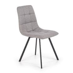 Halmar Jídelní židle K402 - šedá/černá