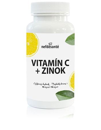 Nefdesanté Vitamín C + zinek 90 kapslí