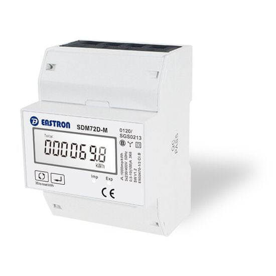 Eastron Třífázový digitální elektroměr Eastron SDM72D-Modbus