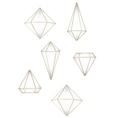 Umbra Univerzální geometrická dekorace Umbra Prisma | zlatá