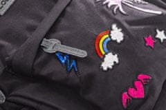 CoolPack Školní batoh Hippie Sparkling badges grey