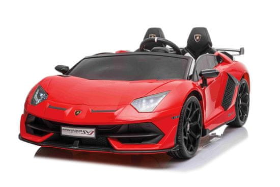 Beneo Elektrické autíčko Lamborghini Aventador 12V Dvoumístné, měkké EVA kola, 2,4 GHz DO, USB/SD