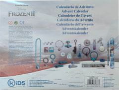 EUROSWAN Adventní kalendář Frozen Ledové království - bižuterie, přívěsky, vlasové doplňky