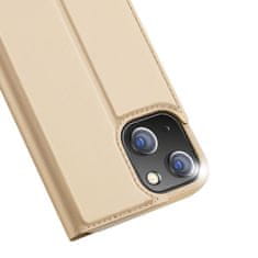 Dux Ducis Skin knížkové pouzdro na iPhone 13 Mini gold