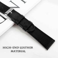BStrap Leather Italy řemínek na Garmin Venu 2 Plus, black