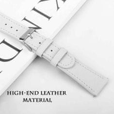 BStrap Leather Italy řemínek na Samsung Galaxy Watch 42mm, white