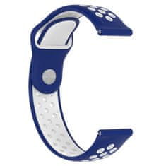 BStrap Silicone Sport řemínek na Samsung Galaxy Watch 3 41mm, blue/white