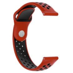 BStrap Silicone Sport řemínek na Huawei Watch GT2 42mm, red/black