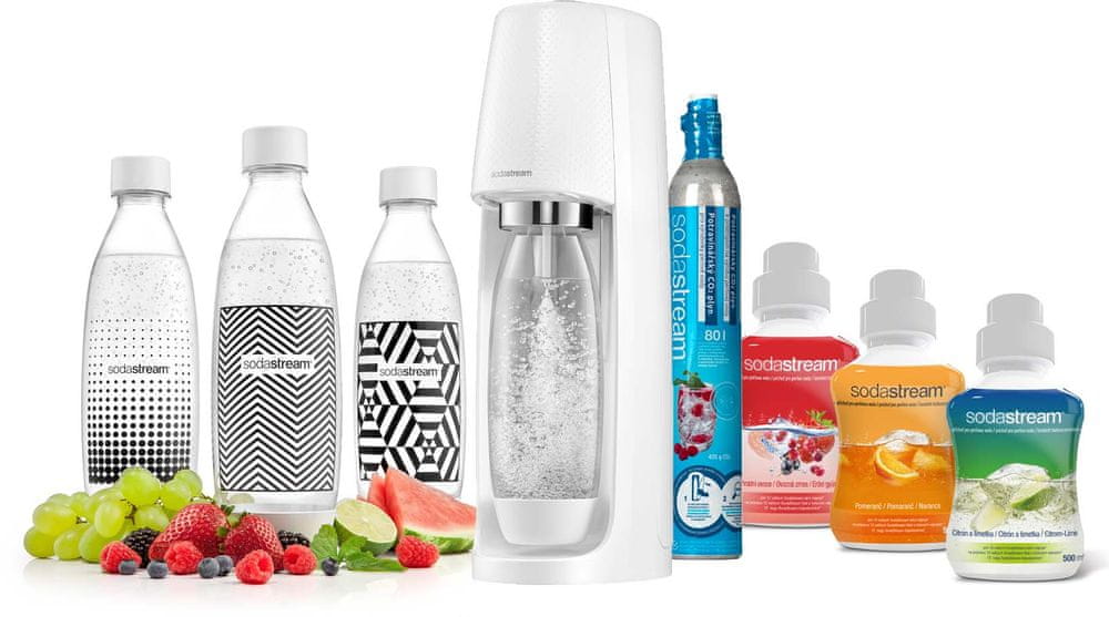 SodaStream SPIRIT WHITE PARTY PACK - použité