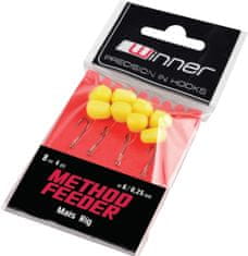 Tandem Baits Method Feeder Mais Rig - 8cm / 4ks 25mm/č.6