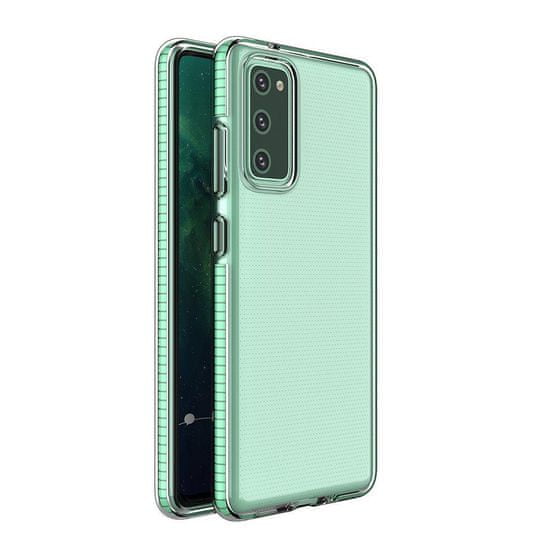 IZMAEL Pouzdro Spring clear TPU pro Samsung Galaxy A72 5G - Slabě Zelená KP8757