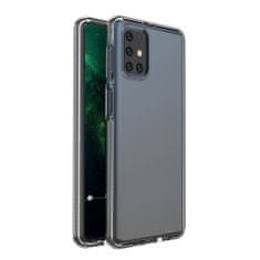 HURTEL SPRING CASE, GELOVÉ POUZDRO S BAREVNÝM RÁMEČKEM PRO SAMSUNG GALAXY M31S, ČERNÉ