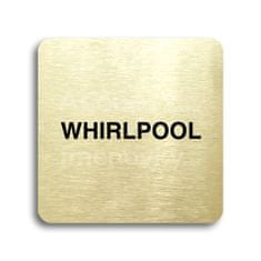 ACCEPT Piktogram whirlpool - zlatá tabulka - černý tisk bez rámečku