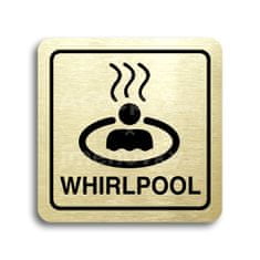 ACCEPT Piktogram whirlpool - zlatá tabulka - černý tisk
