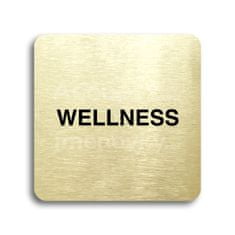 ACCEPT Piktogram wellness - zlatá tabulka - černý tisk bez rámečku