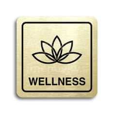 ACCEPT Piktogram wellness - zlatá tabulka - černý tisk