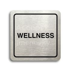 ACCEPT Piktogram wellness - stříbrná tabulka - černý tisk