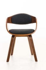 BHM Germany Jídelní židle Kingston, textil, ořech / černá