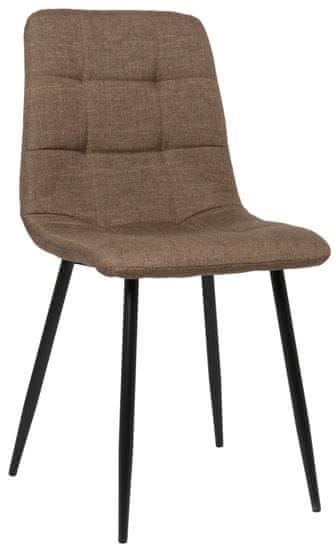 BHM Germany Jídelní židle Tilde, textil, hnědá