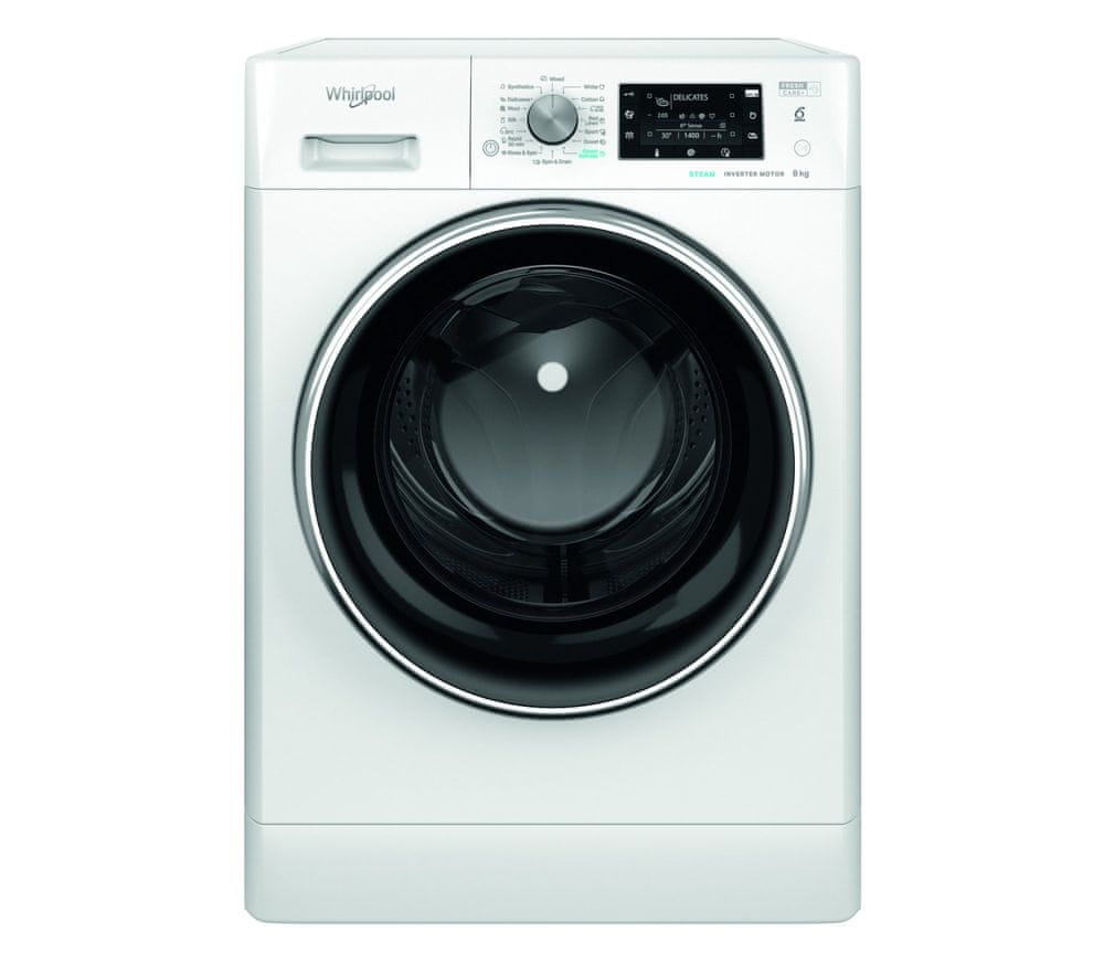 Whirlpool předem plněná pračka FFD 8458 BCV EE + 10 let záruka na motor - použité