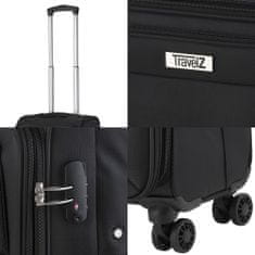 TRAVEL Z Sada kufrů Softspinner Black 3-set