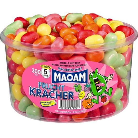 Haribo  Maoam Frucht Kracher dóza 1200g / 265ks