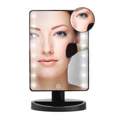 iQtech iMirror kosmetické Make-Up zrcátko s LED Dot osvětlením, černé