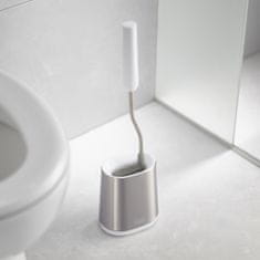 Joseph Joseph WC štětka Flex Lite Steel 70561, nerez/plast, bílá