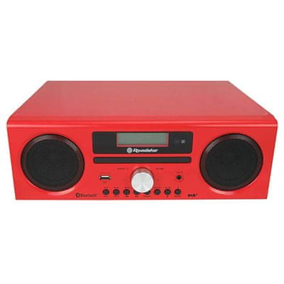  radiopřijímač roadstarhra-9dbt aux in Bluetooth cd přehrávač usb port lcd displej dab fm tuner pro poslech rozhlasu vestavěné repráčky 