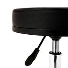 Timeless Tools Kosmetická židle na kolečkách, výškově nastavitelná - černá