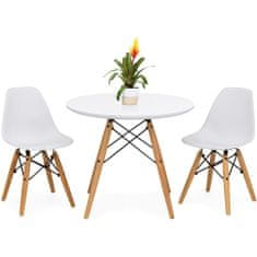 Timeless Tools 4 ks moderních jídelních židlí se stolem, více barev - bílá