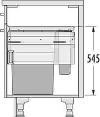 Hailo Vestavný odpadkový koš EURO CARGO 3619-42