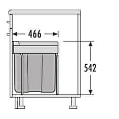 Hailo Vestavný odpadkový koš EASY CARGO 3668-40