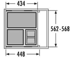 Hailo Vestavný odpadkový koš Cargo Soft 3610-67
