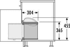 Hailo Vestavný odpadkový koš MONO 3515-00