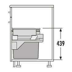 Hailo Vestavný odpadkový koš EURO CARGO S 3610-52