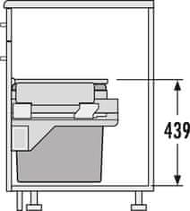 Hailo Vestavný odpadkový koš EURO-CARGO S 3610-47