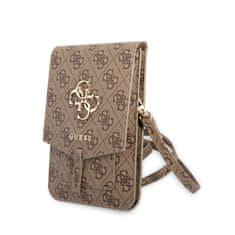 Guess Guess PU 4G Metal Logo Phone Bag Brown