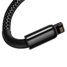 BASEUS Tungsten kabel USB / Lightning 2.4A 1m, černý