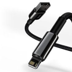 BASEUS Tungsten kabel USB / Lightning 2.4A 2m, černý