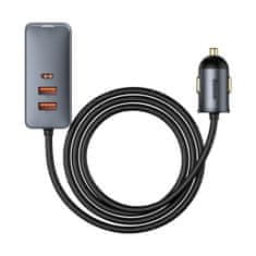 BASEUS Share Together autonabíječka 2x USB / 2x USB-C 120W QC PD, sivá