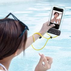 BASEUS Waterproof vodotěsné pouzdro na mobil 7.2'', bílé