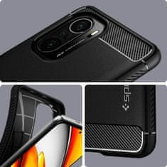 Spigen Rugged Armor silikónový kryt na Xiaomi Poco F3 / Mi 11i, matný černý