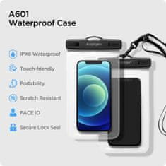 Spigen A601 vodotesné pouzdro na mobil, 2-pack, priesvitné